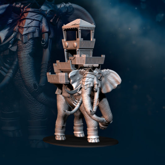 Snake War Elephant with Archer Castle