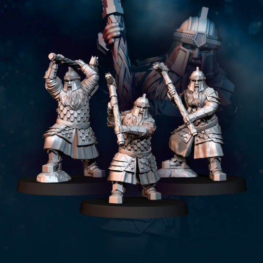 Silver Goat Dwarf Warriors