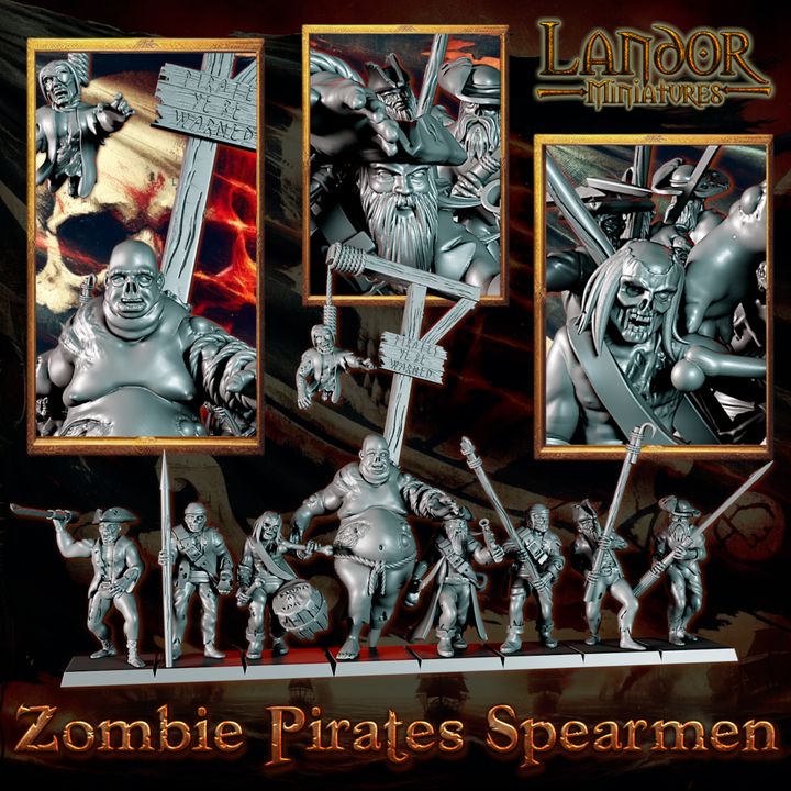 Zombie Pirates Spearmen
