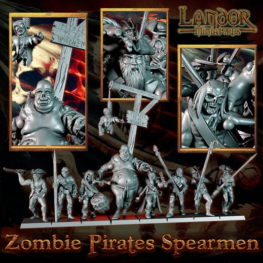 Zombie Pirates Spearmen