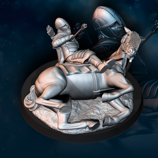 Dying West Human on Horse