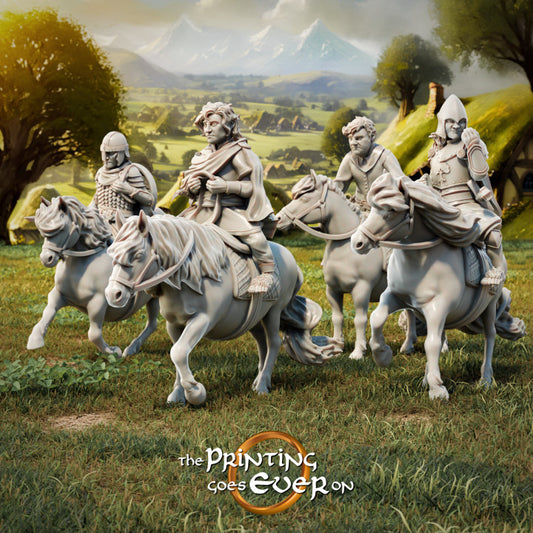 Mounted Halfling Heroes