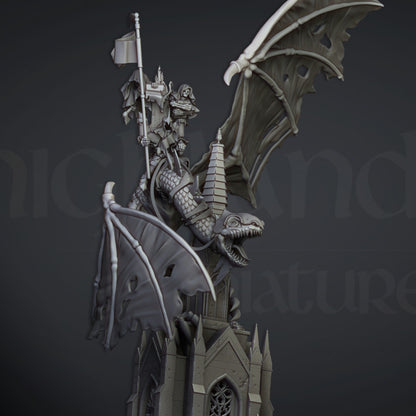 Ezekiel, Lord Necromancer on Flying Monster