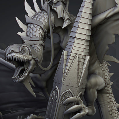 Ezekiel, Lord Necromancer on Flying Monster