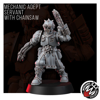 Mechanic Adept Servant With Chainsaw
