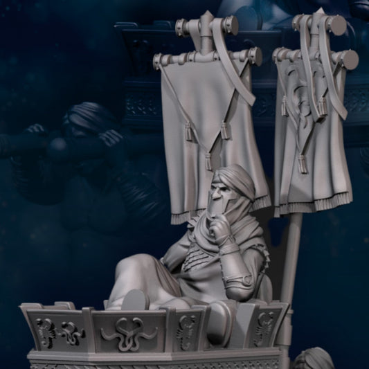 Mercenary Snake King on Palanquin