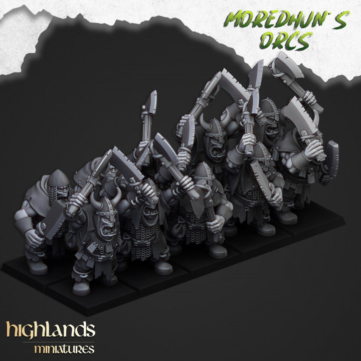 Orc Warriors with Hand Weapons