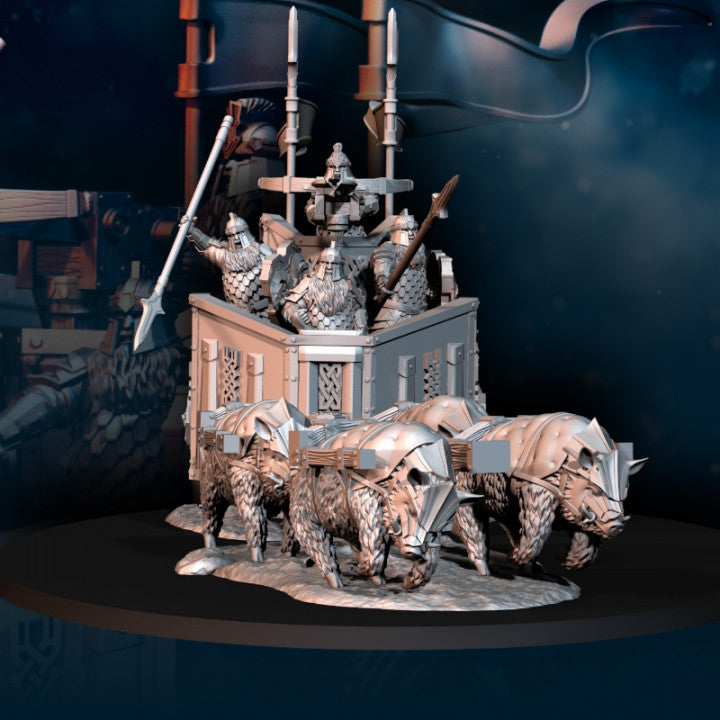 Silver Goat Dwarves Charriot