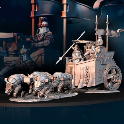 Silver Goat Dwarves Charriot