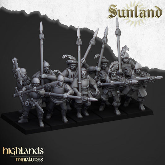 Sunland Troops with Halberds and Spears