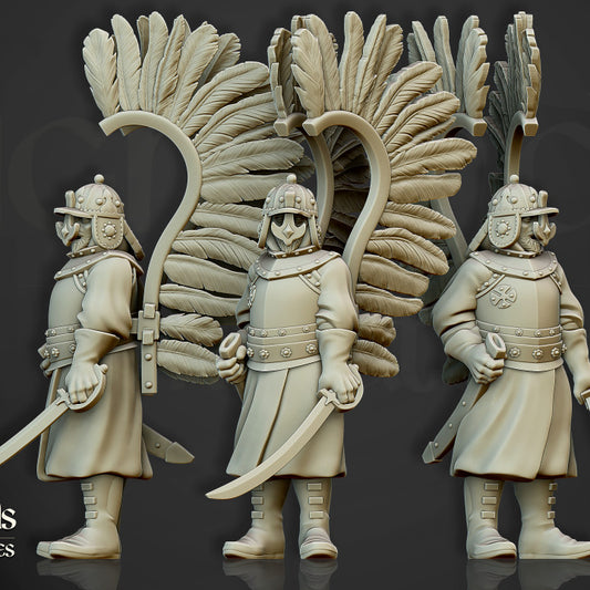 Winged Hussars on foot