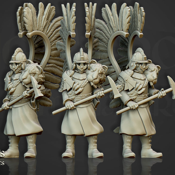 Winged Hussars on foot