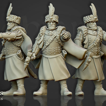 Winged Hussars on foot