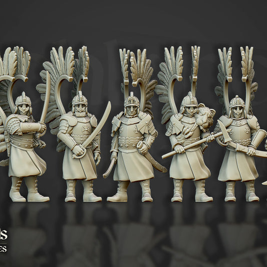 Winged Hussars on foot
