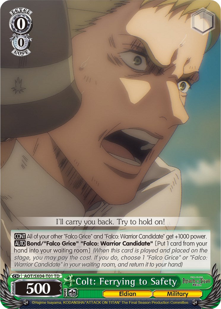 Colt: Ferrying to Safety [Attack On Titan: Final Season]