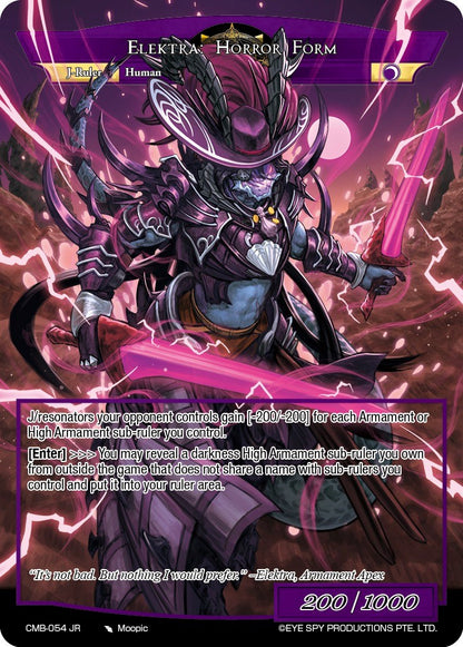 Armament Upgrade // Elektra: Horror Form (CMB-054 JR) [Crimson Moon's Battleground]
