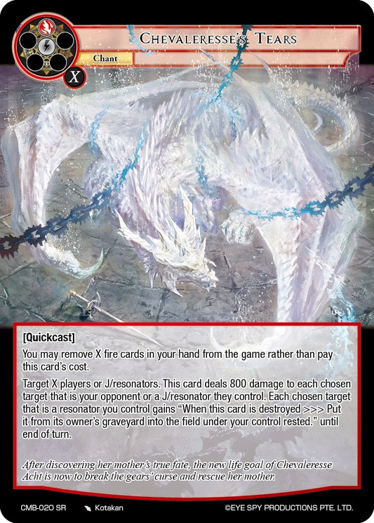 Chevaleresse's Tears (CMB-020 SR) [Crimson Moon's Battleground]