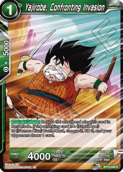 Yajirobe, Confronting Invasion (BT15-080) [Saiyan Showdown]