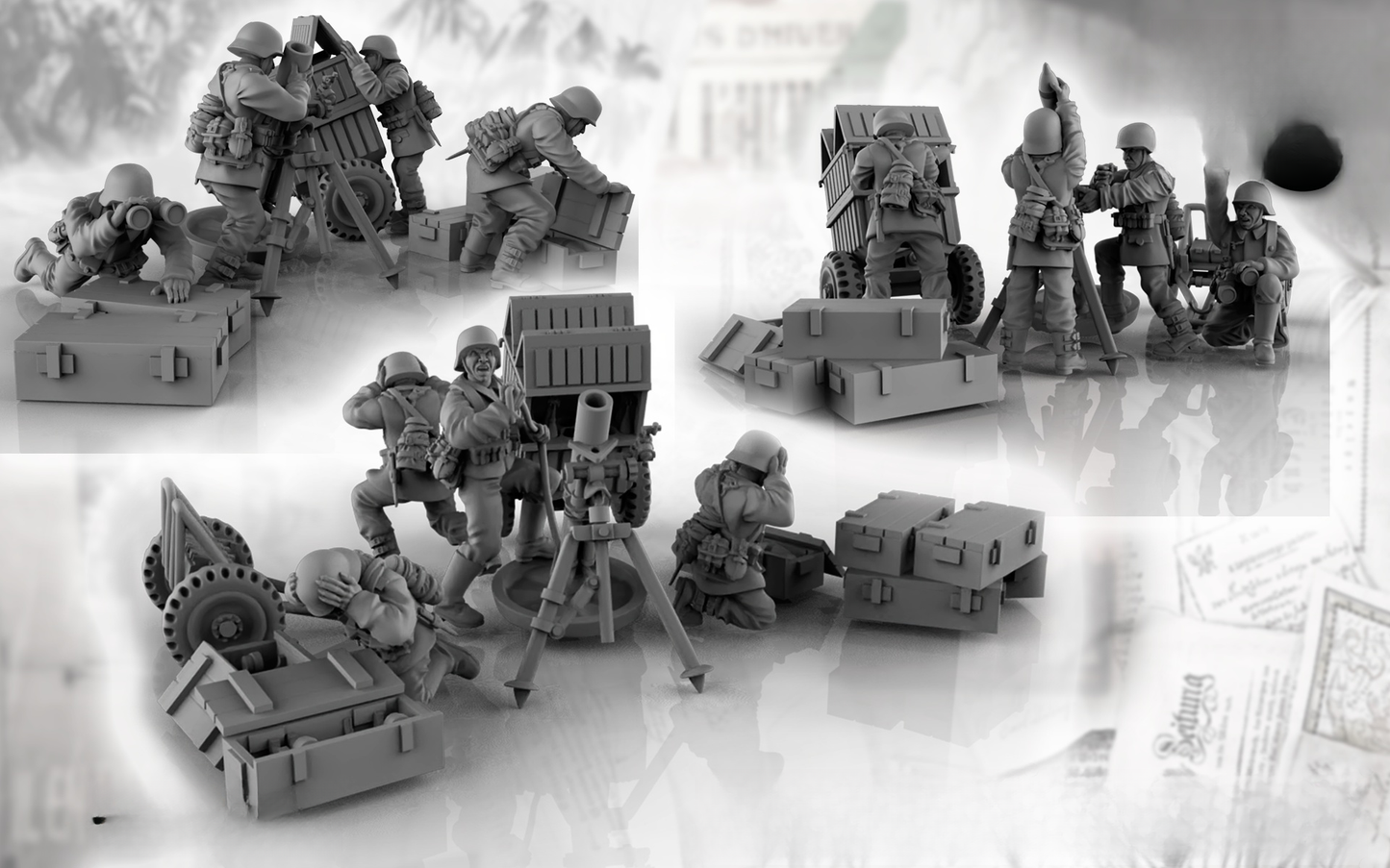 WWII Luftwaffe Mortar teams