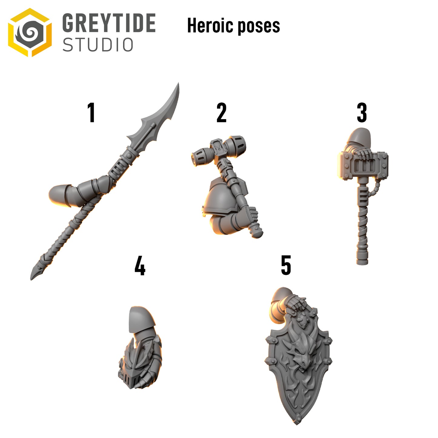 Anvil Wardens Heroic Poses