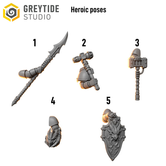 Anvil Wardens Heroic Poses