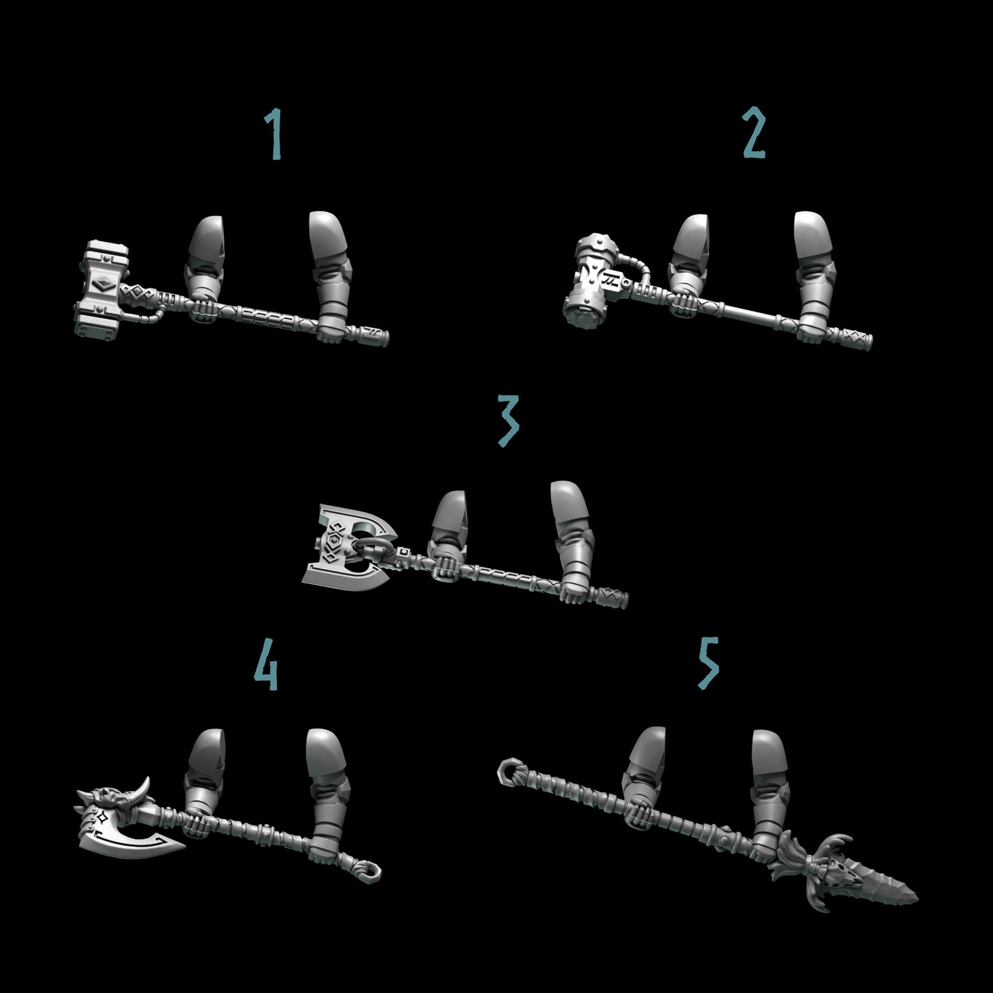 Primal Hounds Two-Handed Weapons
