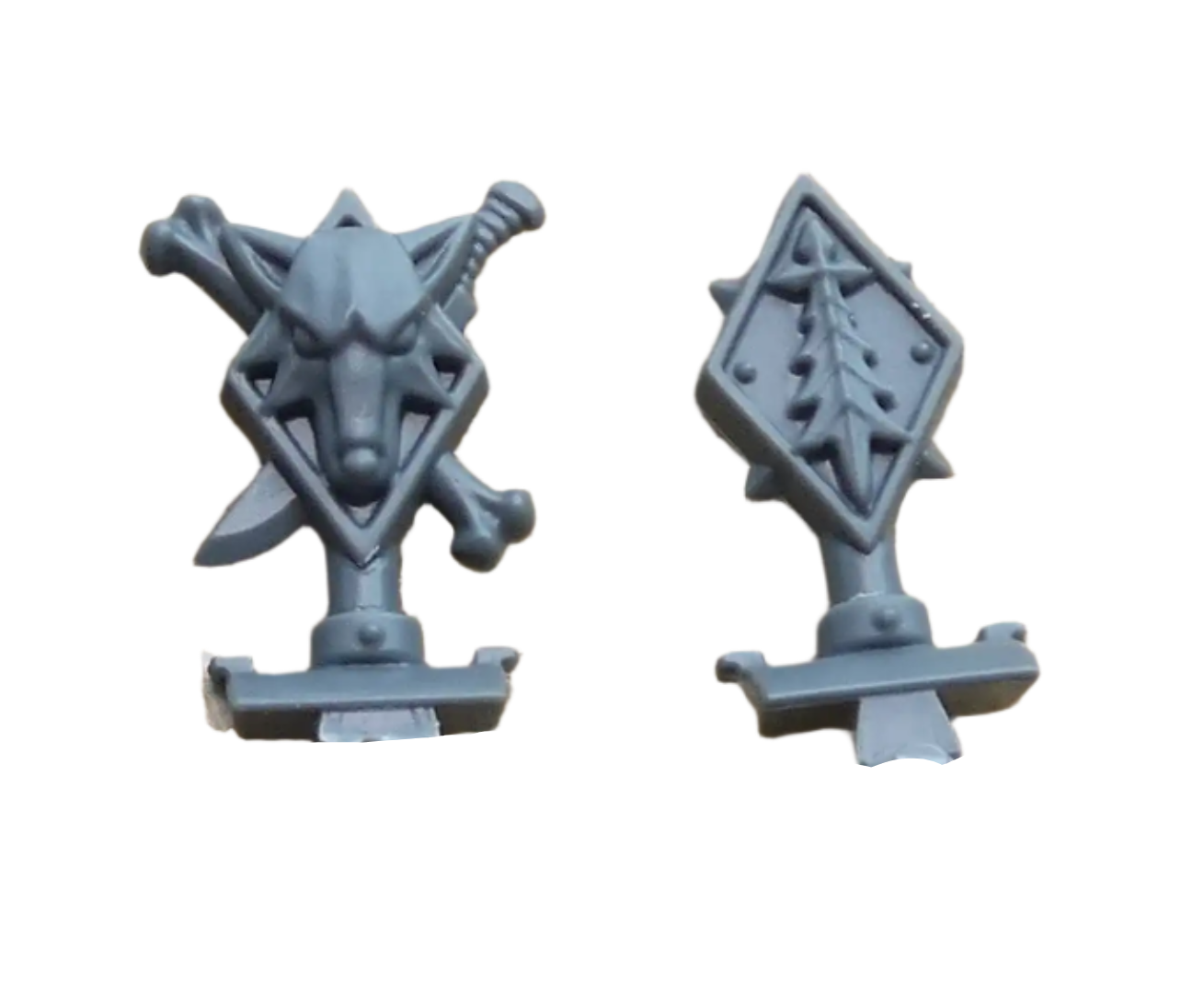Space Wolves Grey Hunters Backpack Trophies PAIR