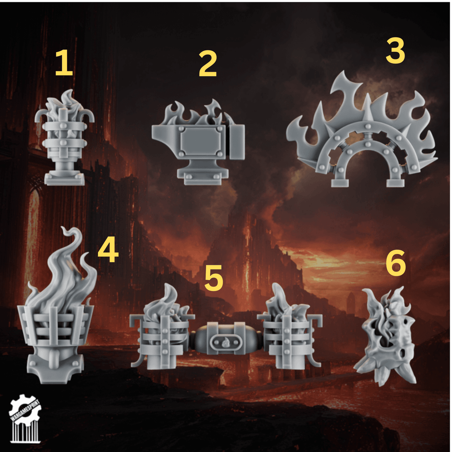 Emberforge Backpack Decorations