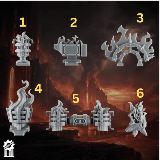 Emberforge Backpack Decorations