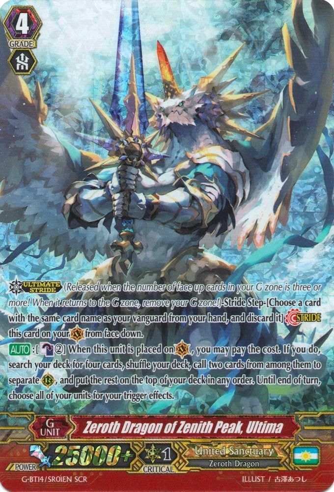 Zeroth Dragon of Zenith Peak, Ultima (G-BT14/SR01EN) [Divine Dragon Apocrypha]