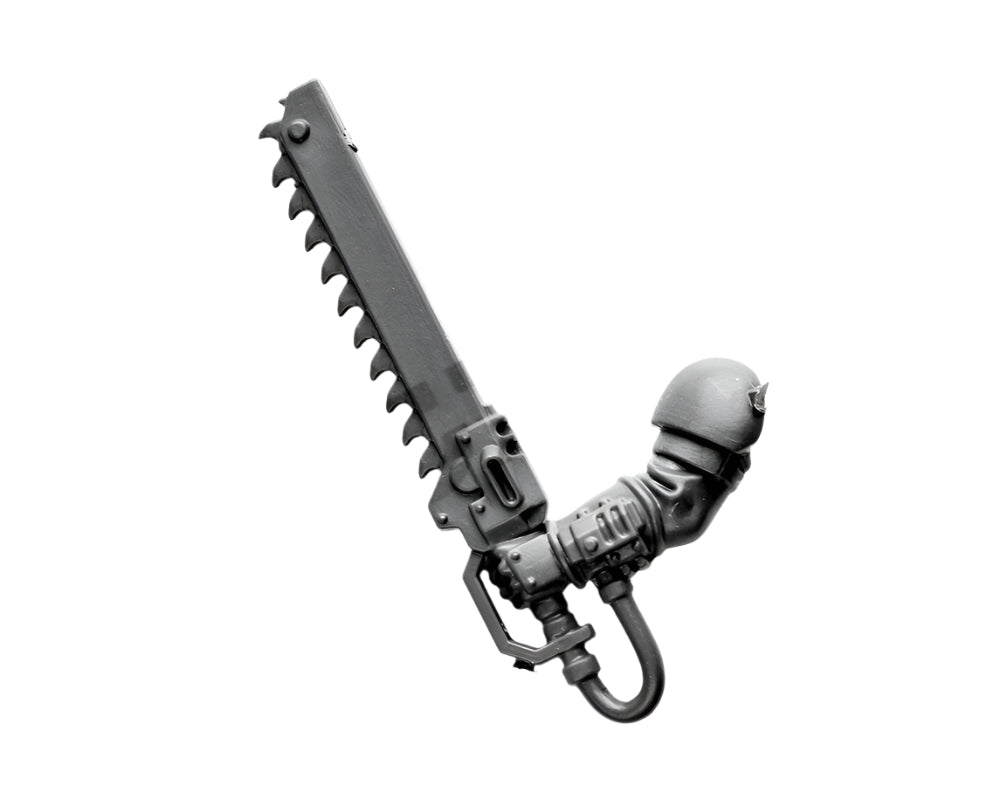 Astra Militarum Cadian Command Squad Chainsword B