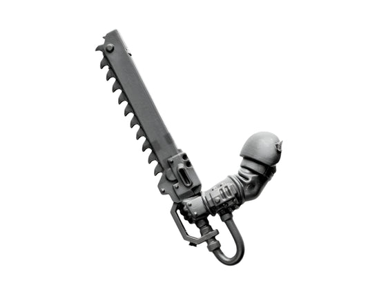 Astra Militarum Cadian Command Squad Chainsword B