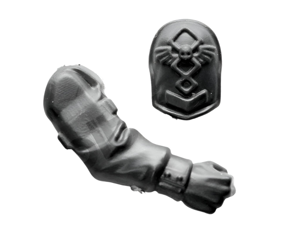Astra Militarum Cadian Command Squad Right Arm F (2)