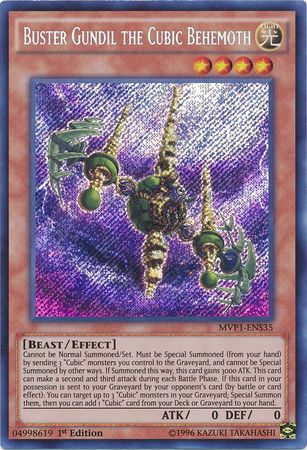 Buster Gundil the Cubic Behemoth [MVP1-ENS35] Secret Rare