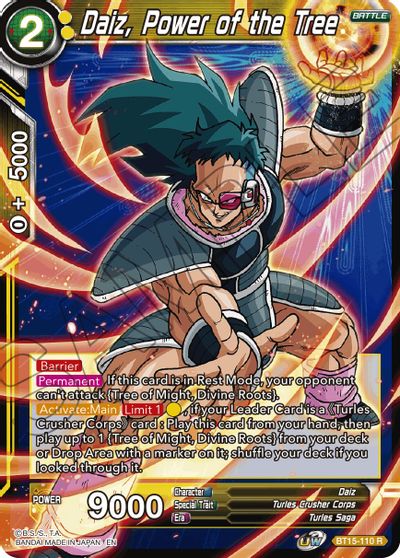 Daiz, Power of the Tree (BT15-110) [Saiyan Showdown]