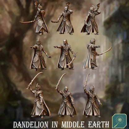 Golden Wood Elf Command Squad