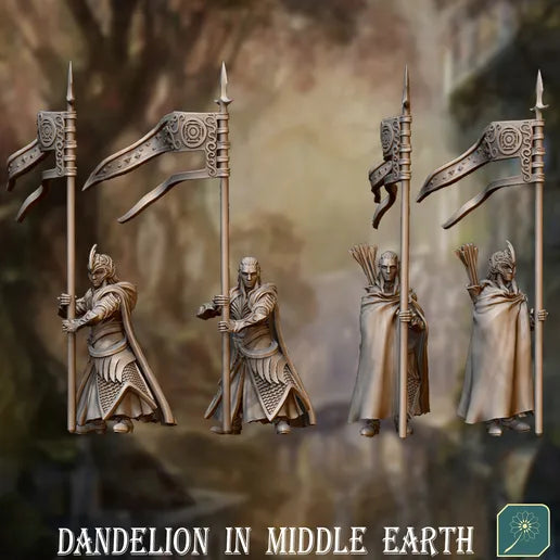 Golden Wood Elf Command Squad