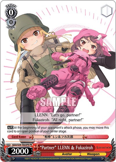 "Partner" LLENN & Fukaziroh (GGO/S59-TE03PR PR) (Promo) [Gun Gale Online]