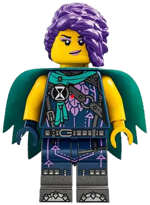Zoey - Dark Turquoise Cape - Minifig drm009