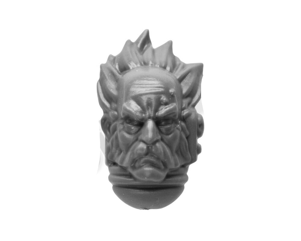 Space Wolves Blood Claws Pack Leader Bare Head B