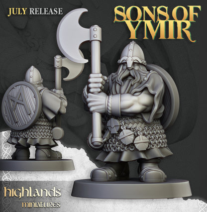 Dwarfs Warriors Two Handed Unit