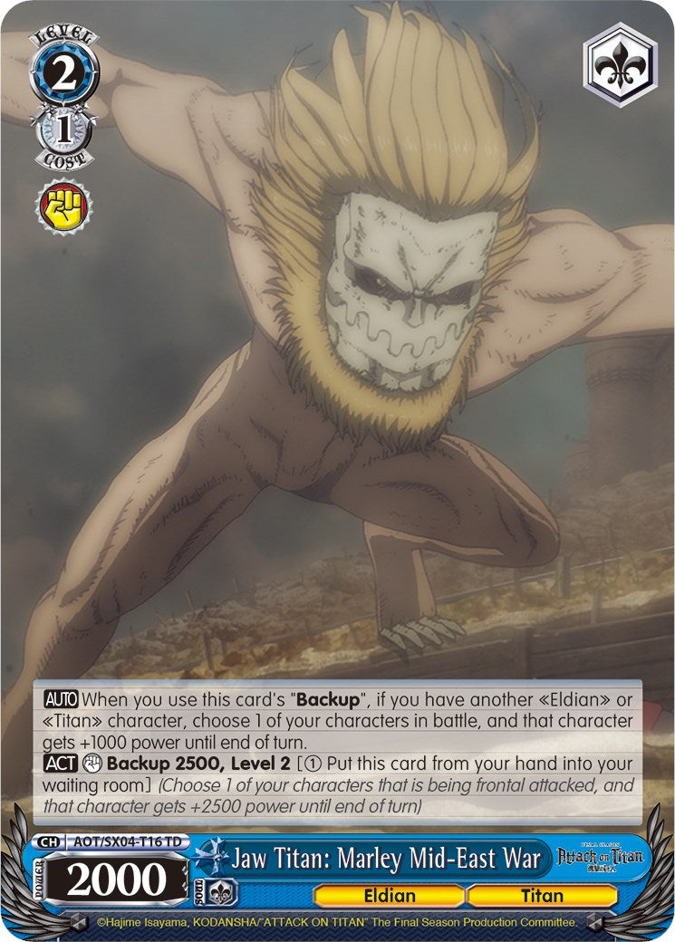 Jaw Titan: Marley Mid-East War [Attack On Titan: Final Season]