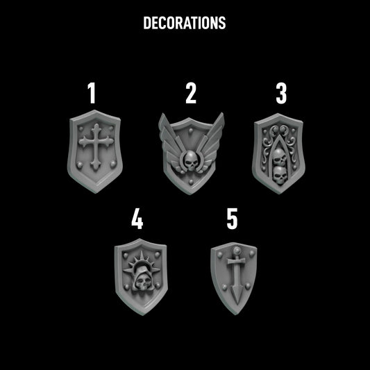 Eternal Pilgrims Termi Shield Decorations
