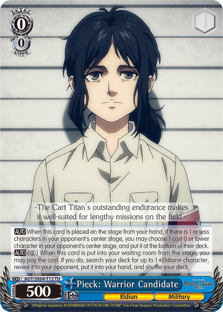 Pieck: Warrior Candidate [Attack On Titan: Final Season]