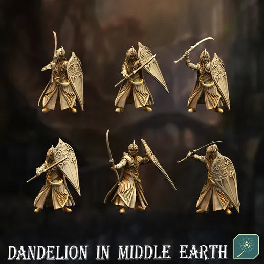 Golden Wood Elf Footmen (Shieldmen)