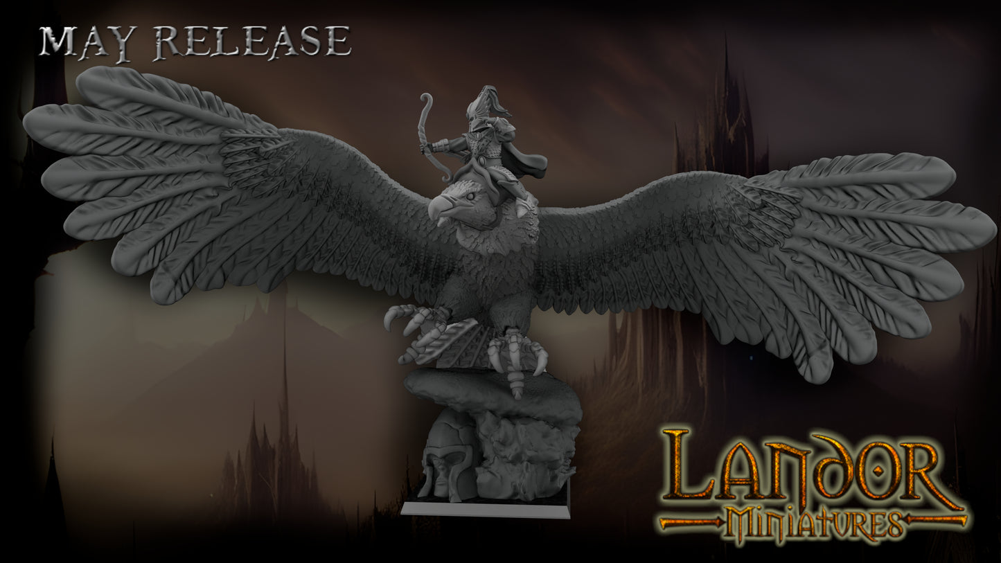Elven Hero on Giant Eagle