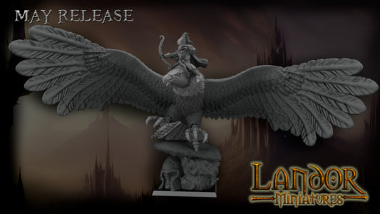 Elven Hero on Giant Eagle