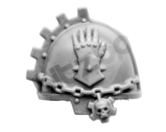 Iron hands Primaris Upgrades Shoulder Pad E