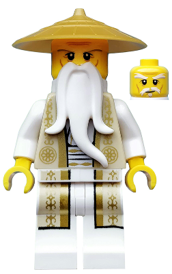 Wu Sensei - Gold and Tan Robe - Minifig njo168
