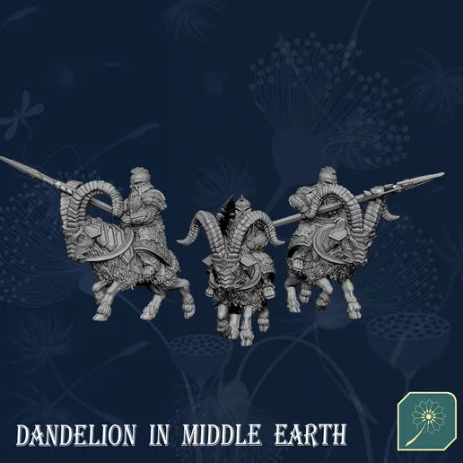 Dwarven Mountain Ram Calvary of Metal Mountain